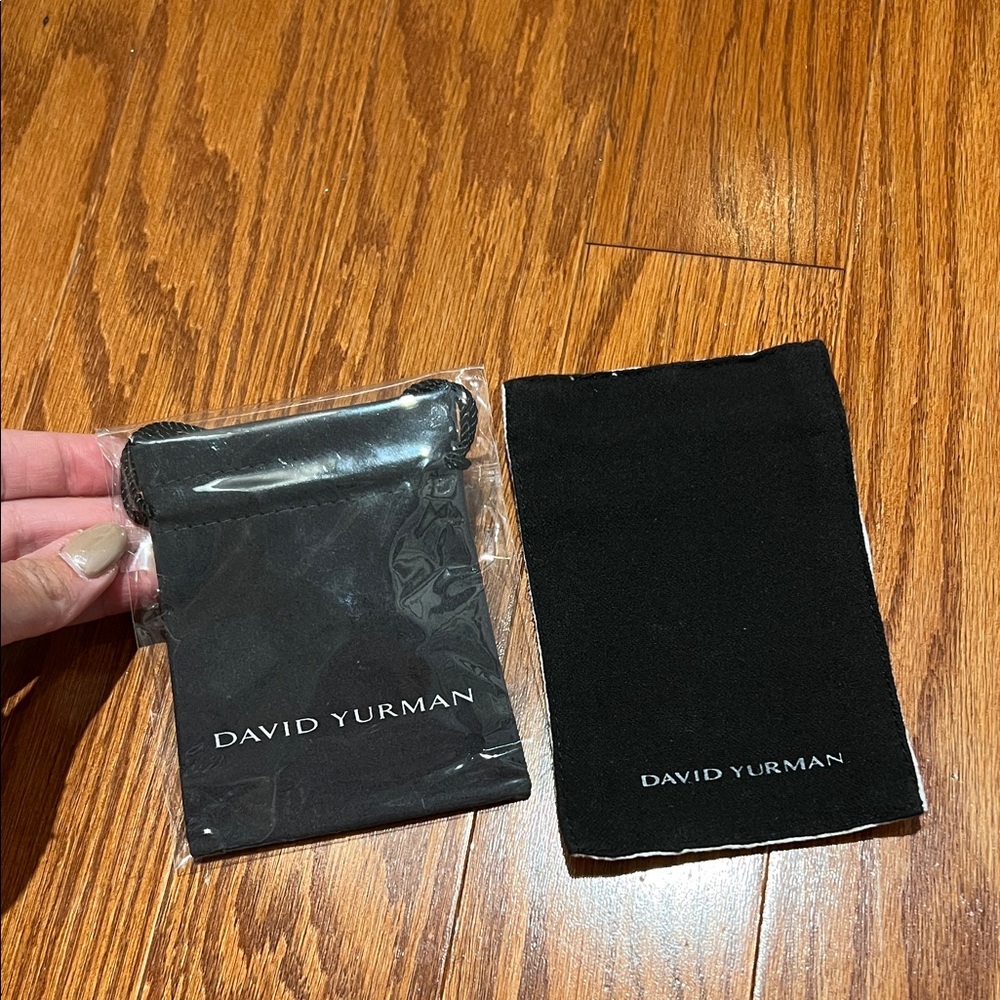 David Yurman Elegant Black Jewelry Pouches